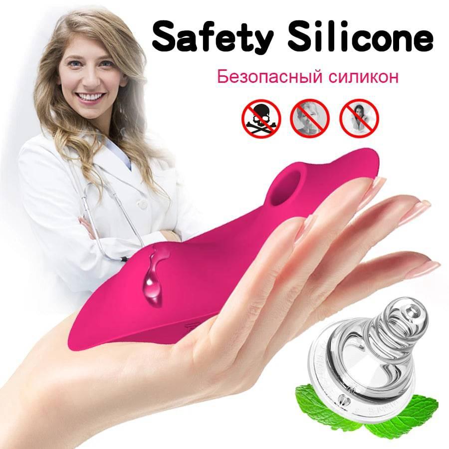 Wearable Sucking Vibrator: 9 Modes, Remote Control, Clitoris Stimulator - Passion Pulse Adult