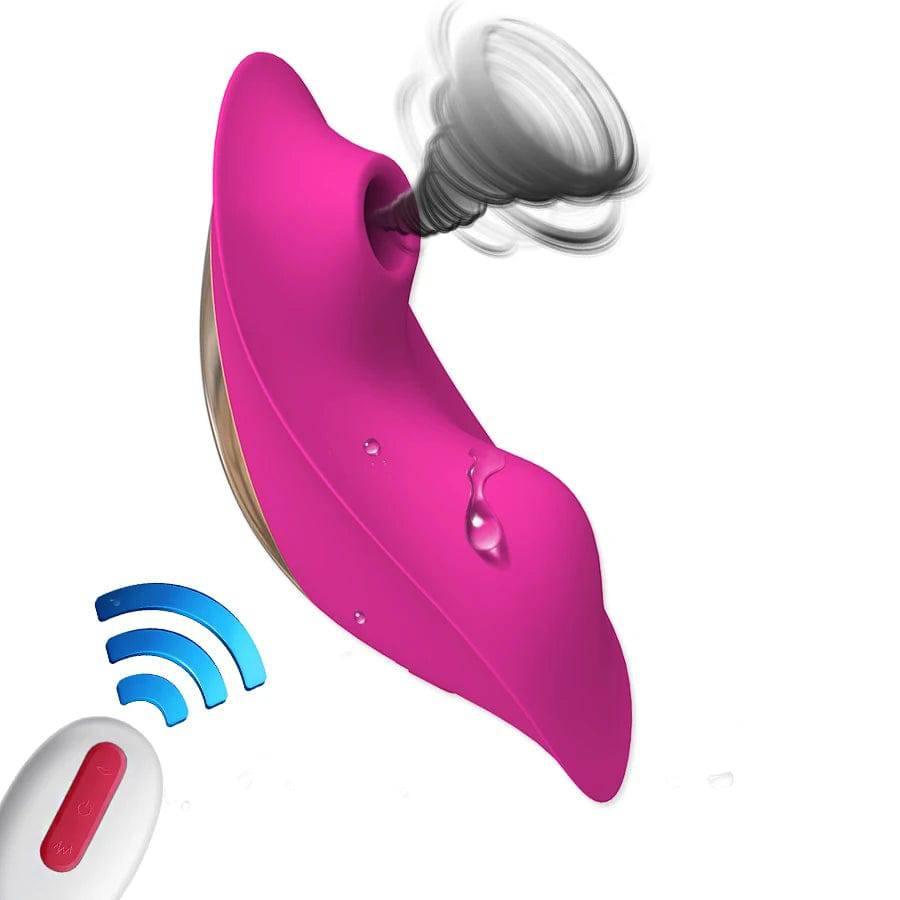 Wearable Sucking Vibrator: 9 Modes, Remote Control, Clitoris Stimulator - Passion Pulse Adult