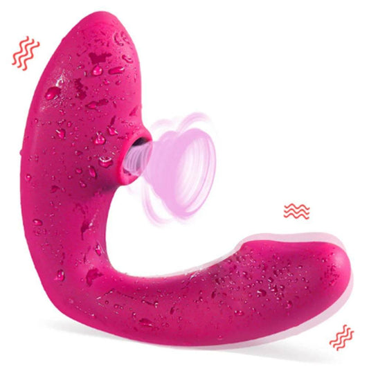 Sucking & Dual Dildo G-Spot Vibrator - Passion Pulse Adult