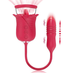 Tongue-Licking Vibrator & Breast Massager – Nipple and Vaginal Stimulator for Women - Passion Pulse Adult