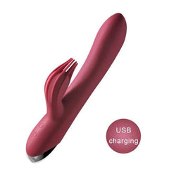 USB Rechargeable 10-Speed Rabbit Vibrator – Clitoris & G-Spot Massager - Passion Pulse Adult