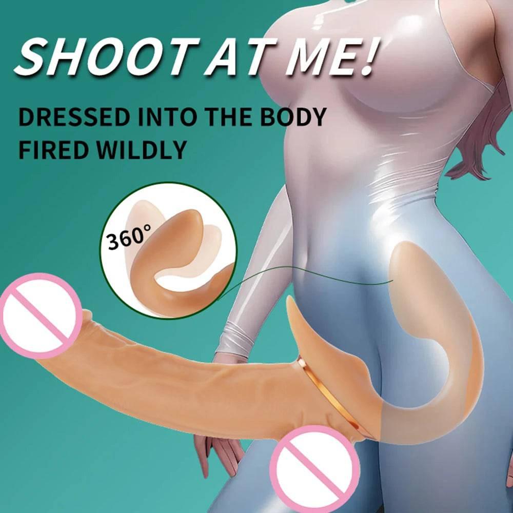 Double Dildo without wearing pants For women - Passion Pulse Adult