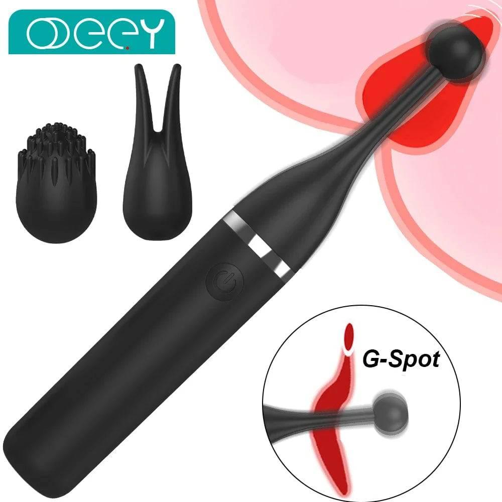 Female Clitoris Vibrator with 3 Caps – G-Spot Masturbation Massage - Passion Pulse Adult