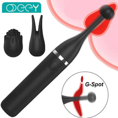 Female Clitoris Vibrator with 3 Caps – G-Spot Masturbation Massage - Passion Pulse Adult
