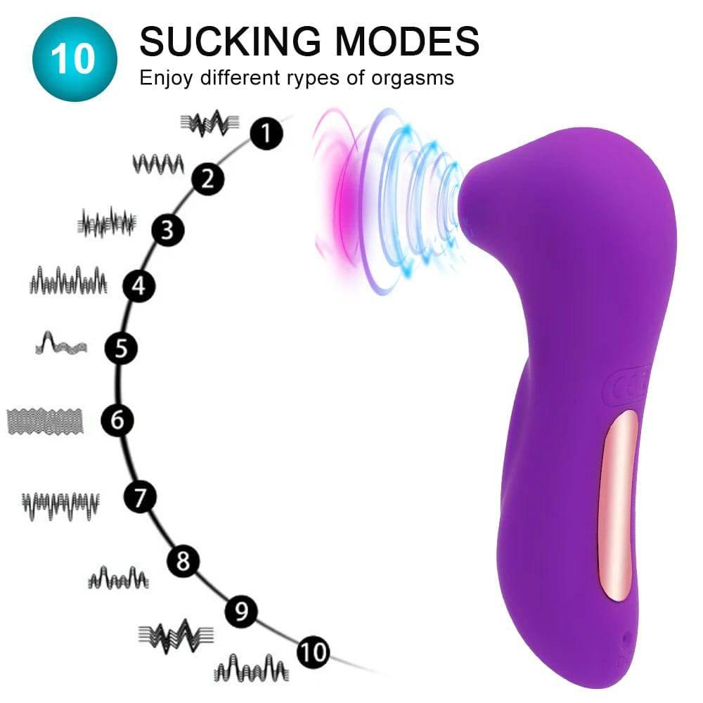 Clit Sucker Vibrator: Blowjob Tongue Suck, G-Spot & Nipple Stimulator - Passion Pulse Adult