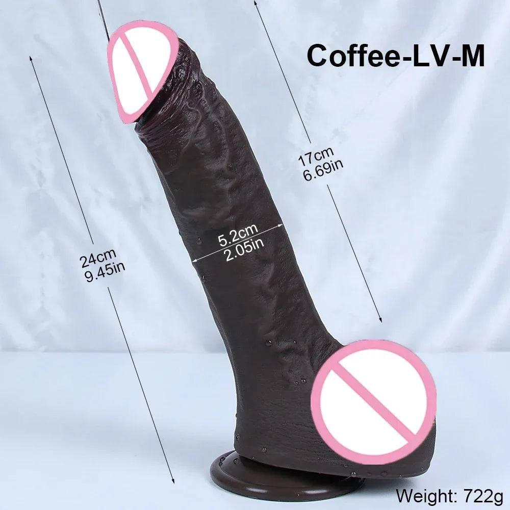 7cm Diam Huge Long Dick Realistic Dildo Soft Penis Suction Cup Anal Sex Toys For Woman Vagina Massager G Spot Masturbation Cock - Passion Pulse Adult