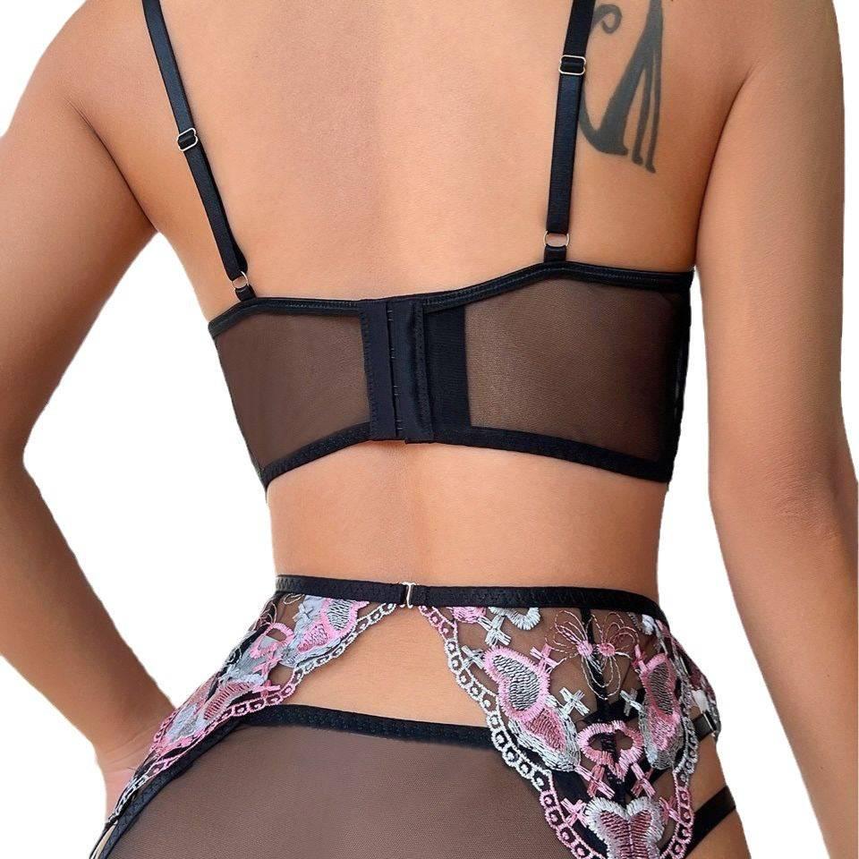 Love Embroidery Split Lingerie - Passion Pulse Adult