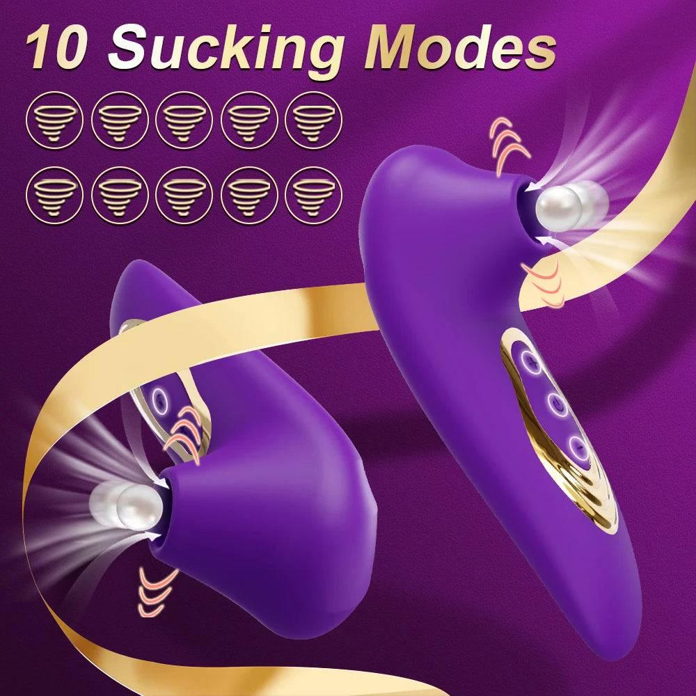 PASSION PULSE Clitoris Sucking Vibrator Nipple & Clit Stimulator - Passion Pulse Adult