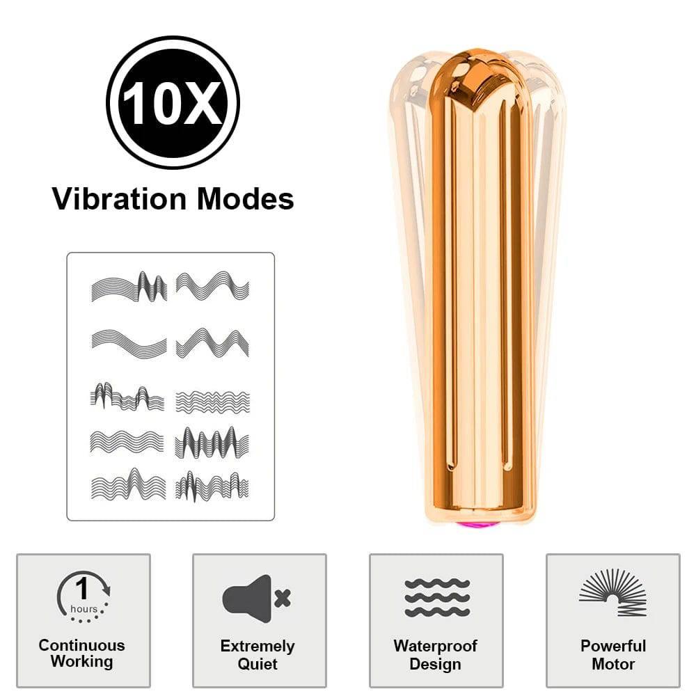 10-Speed Mini Bullet Vibrator - Passion Pulse Adult