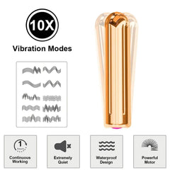 10-Speed Mini Bullet Vibrator - Passion Pulse Adult