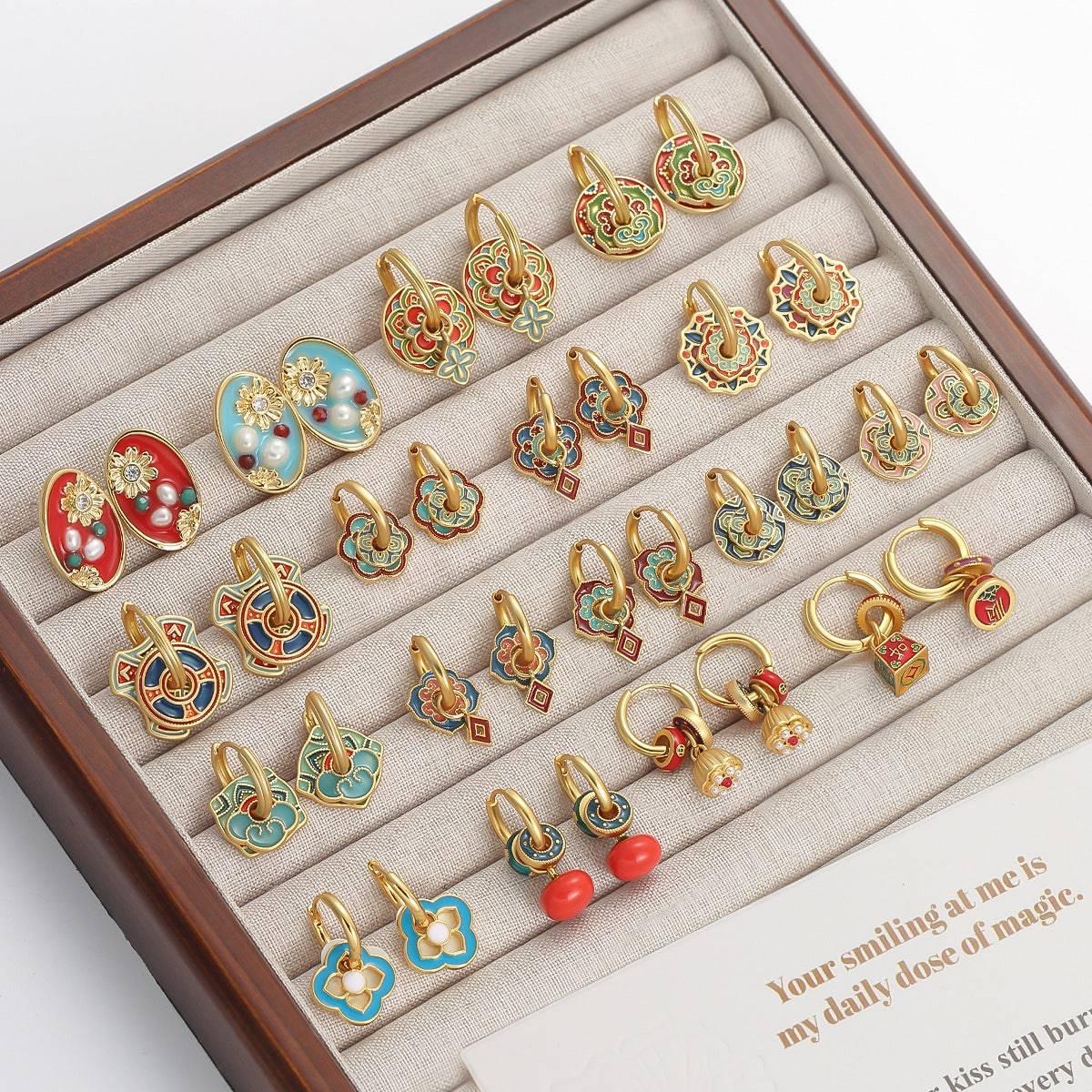 Chinese-style earrings with a luxurious and sophisticated vibe - Passion Pulse Adult