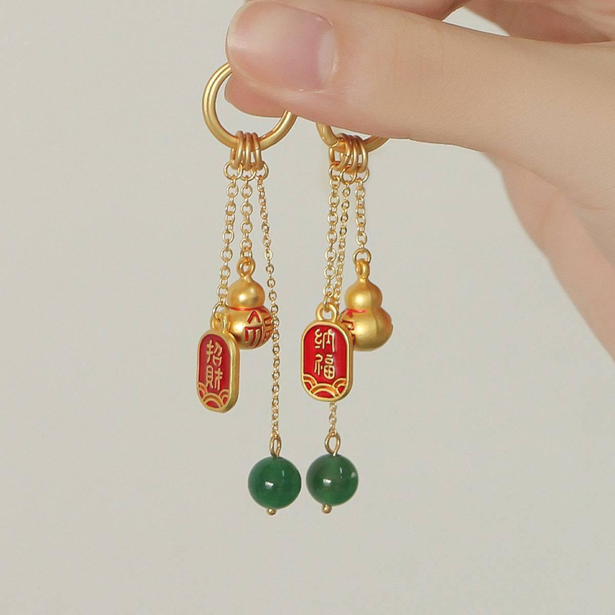 Chinese-style earrings with a luxurious and sophisticated vibe - Passion Pulse Adult