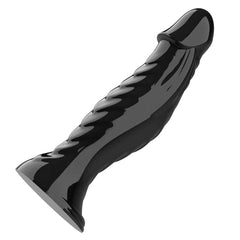 Realistic Ribbed Monster Dildo – TPR Suction Cup Dildo for Anal and Vaginal Play - Passion Pulse Adult