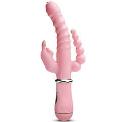 3-in-1 Dildo Vibrator – Tongue Licking, G-Spot & Clit Stimulator - Passion Pulse Adult