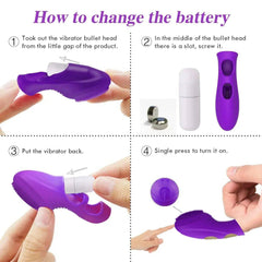 Finger Vibrators for Women G-spot Clit Stimulator Masturbation Massager Lesbian Erotic Vagina Vibradores Sex Toys for Adult - Passion Pulse Adult