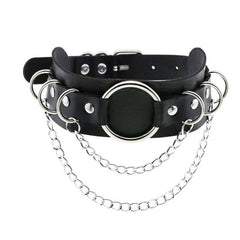 Harajuku Punk Rock Rivet Goth Choker | PU Leather Collar with Heart, Cross & Spikes | Hip Hop Bondage Jewelry for Women - Passion Pulse Adult