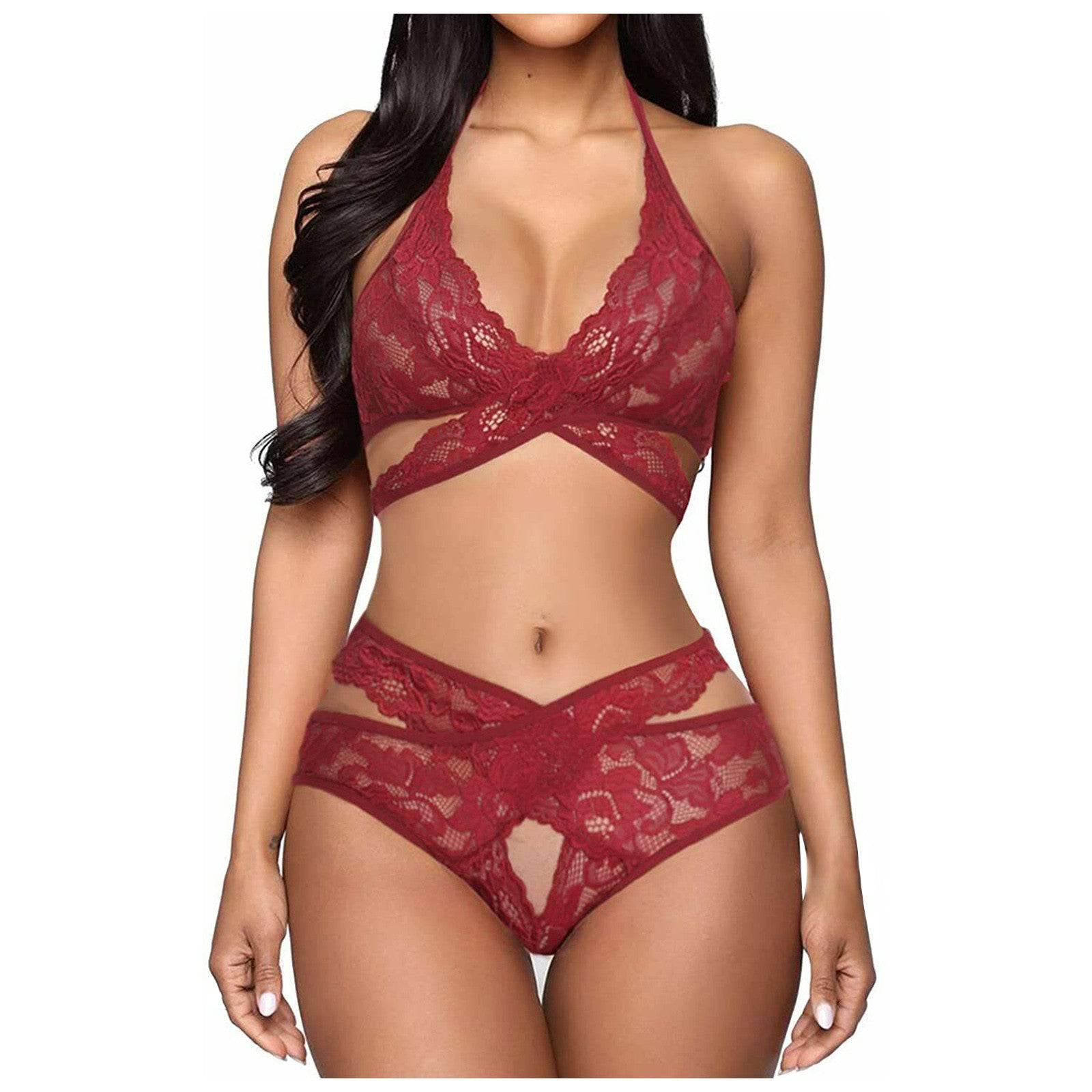 Sensual Lace Two-Piece - Passion Pulse Adult