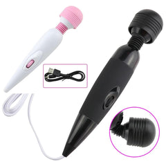 USB Rechargeable Wired Massage Vibrator - Passion Pulse Adult
