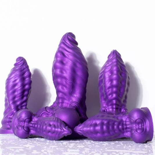 Oieffur Large Ejaculation Dildo With Enema Ball Squirt Liquid Purple Squirting Penis With Suction Cup Sex Toys For Men And Women - Passion Pulse Adult