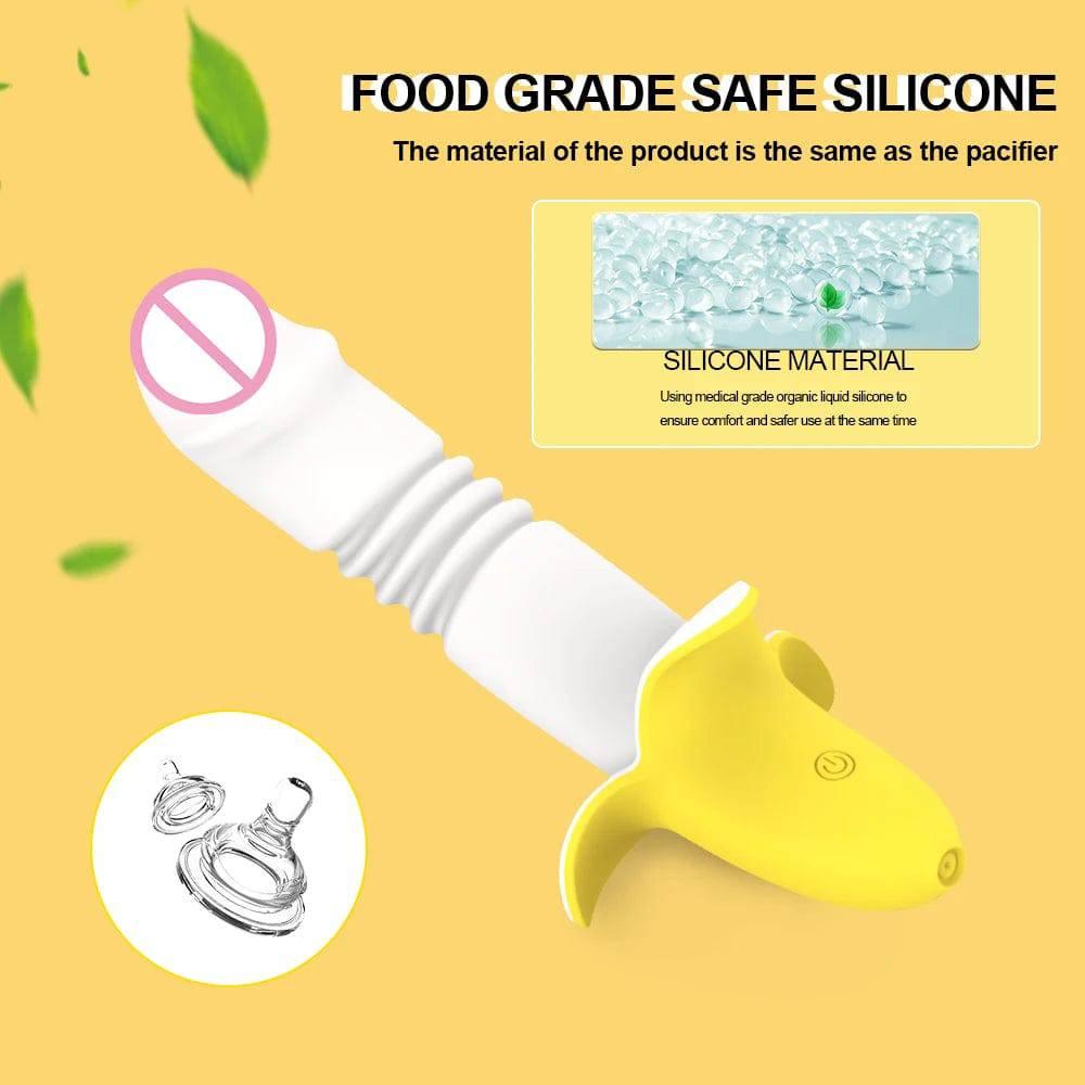Powerful Telescopic Banana G-Spot Vibrator – Clitoral & Vaginal Massager for Women - Passion Pulse Adult