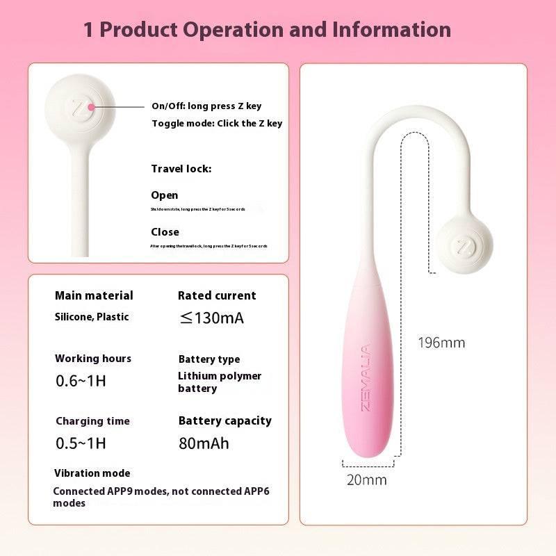 Siwocon Pillow Love Remote Control Vibrator via Shunki App - Passion Pulse Adult
