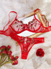 Conjunto de ropa interior de encaje ultrafino