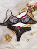 Conjunto de ropa interior de encaje ultrafino