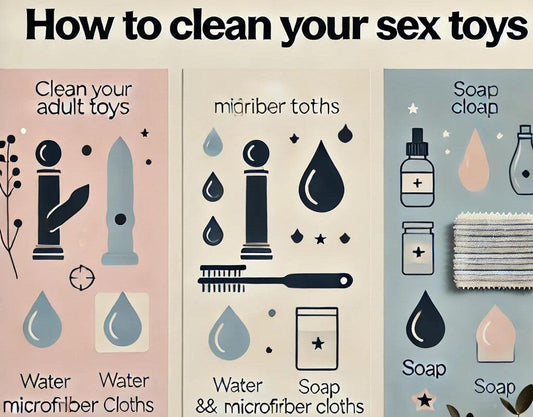 Guide to cleaning adult toys with water, soap, and microfiber cloths for safe hygiene