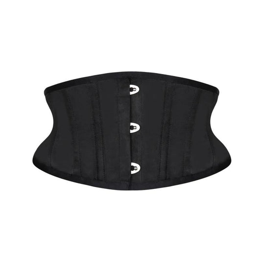 Burvogue Waist Trainer Corset – Satin Underbust Slimming Shaper Belt with Lace-Up Design - Passion Pulse Adult
