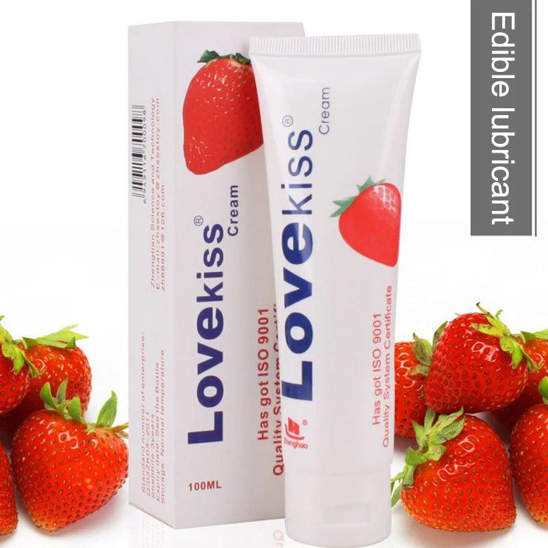 Love Kiss Edible Fruit-Flavored Lubricant – Grape Oral Massage Gel for Male and Female Intimacy, 25ml - Passion Pulse Adult