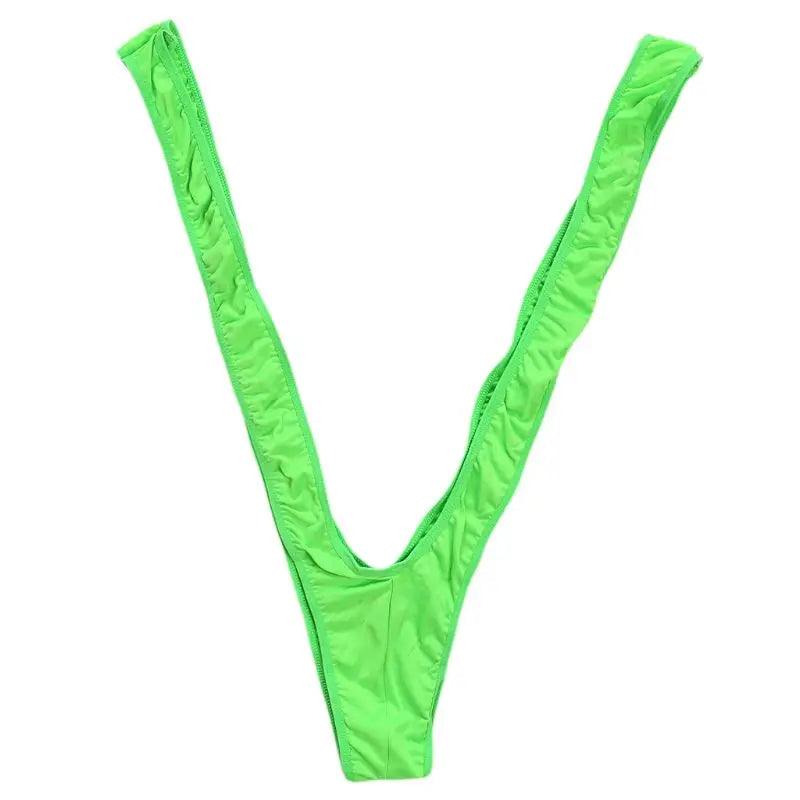 Men's Stretch Mankini V-Sling Bodysuit - Passion Pulse Adult