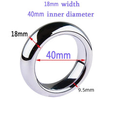 6-Size Metal Cock Ring Set – Penis Bondage & Delay Ejaculation Toy for Men - Passion Pulse Adult