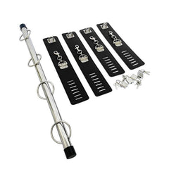 Adjustable BDSM Spreader Bar with Handcuffs and Leg Cuffs – Restraint Kit for Couples Roleplay and Fetish Play - Passion Pulse Adult