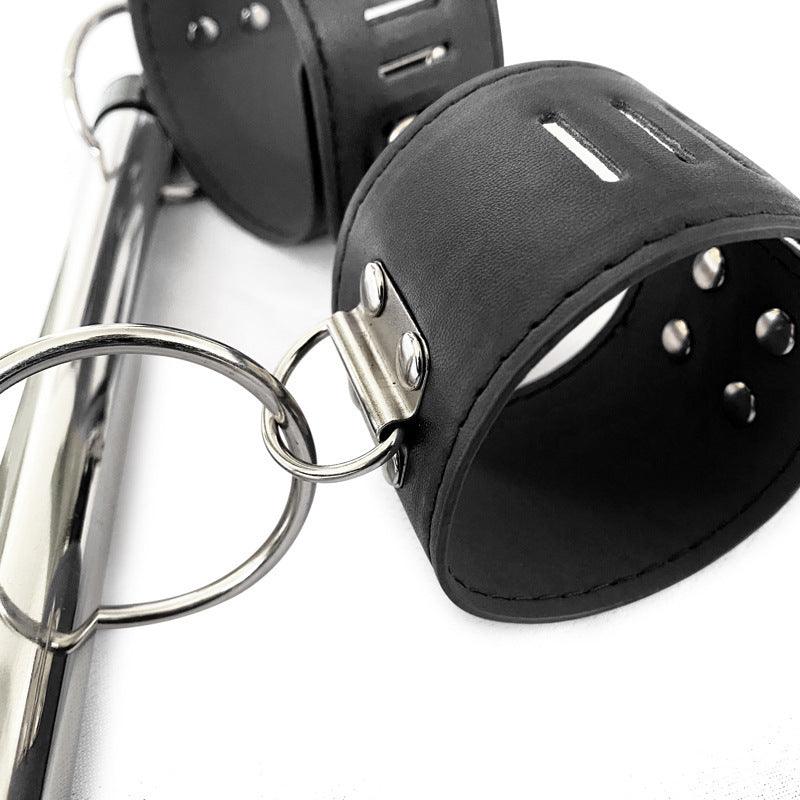 Adjustable BDSM Spreader Bar with Handcuffs and Leg Cuffs – Restraint Kit for Couples Roleplay and Fetish Play - Passion Pulse Adult