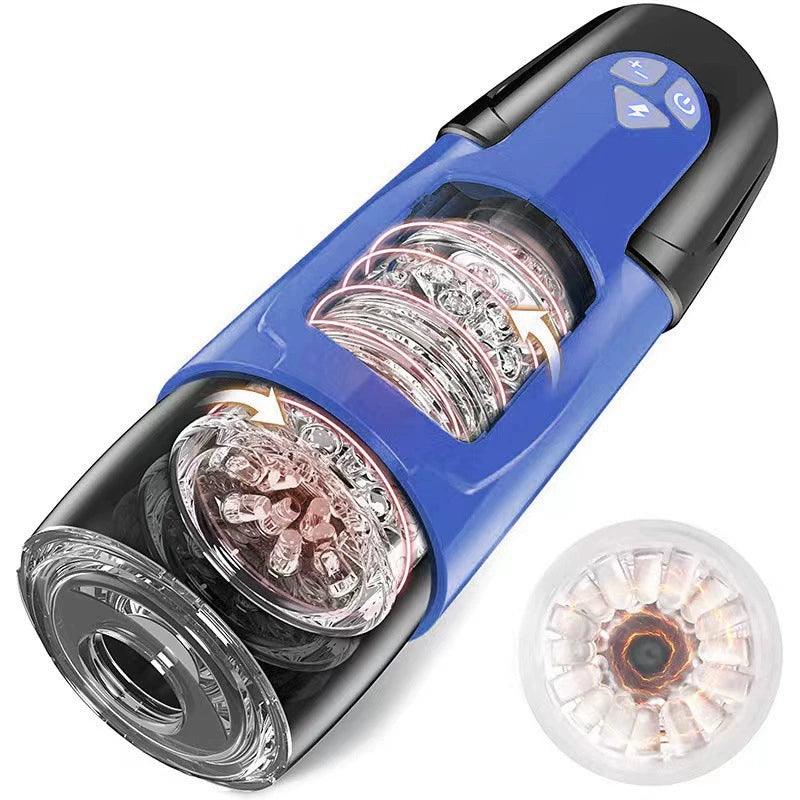 Dark Knight Automatic Thrusting & Rotating Male Masturbator – Pulse Vibrator - Passion Pulse Adult
