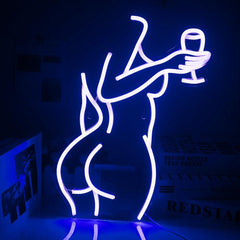 Sexy Model Neon Sign – LED Acrylic Light for Bar, Club, and Home Decor - Passion Pulse Adult