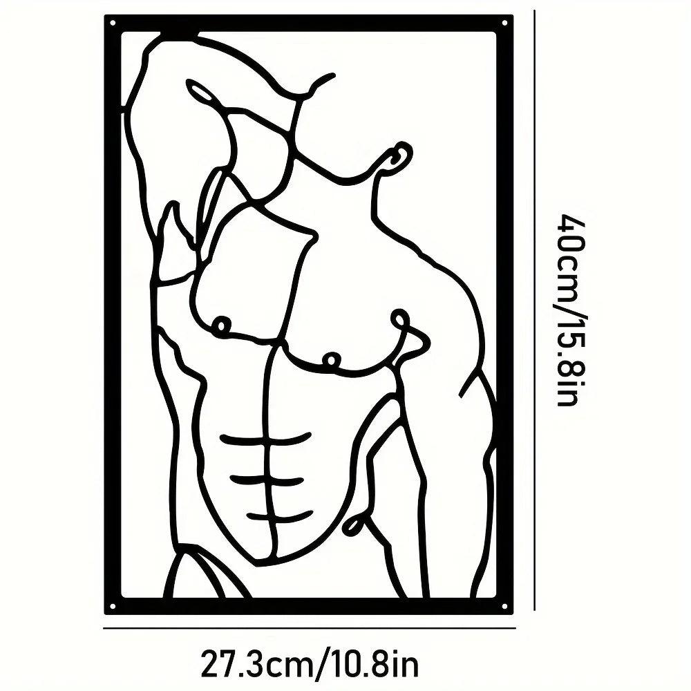 Abstract Line Metal Wall Art – Stylish Home Décor Choice - Passion Pulse Adult