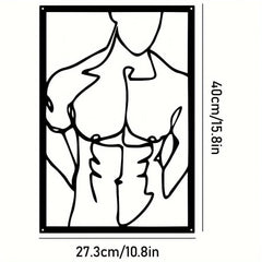 Abstract Line Metal Wall Art – Stylish Home Décor Choice - Passion Pulse Adult