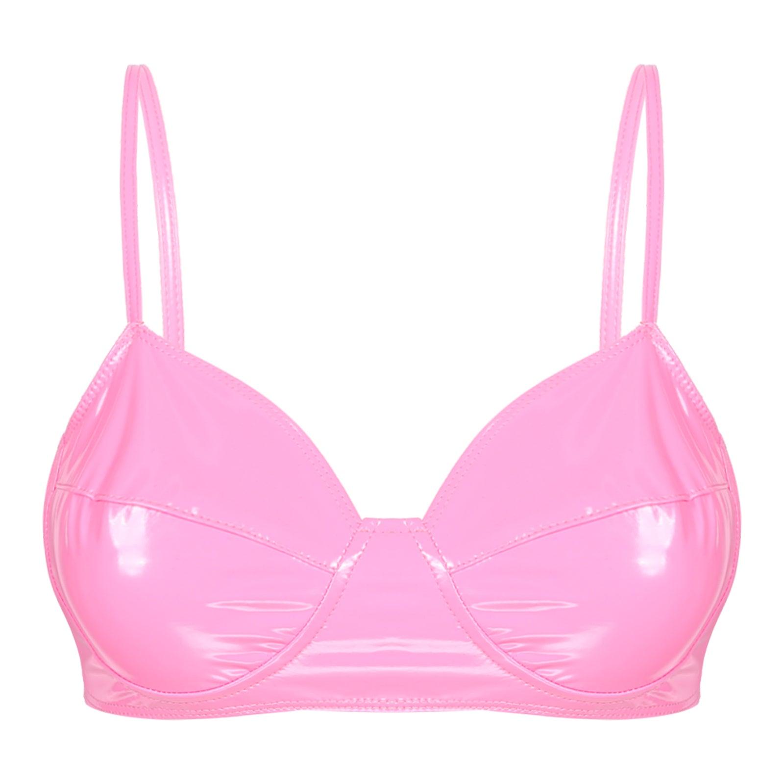 Wet Look Patent Leather Bralette | Sexy Clubwear - Passion Pulse Adult