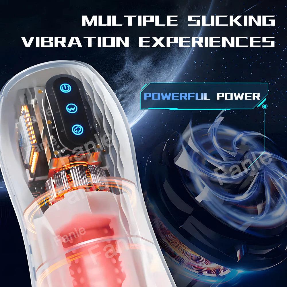 Automatic Sucking Male Masturbator – Heated Vibration Blowjob Machine for Men - Passion Pulse Adult