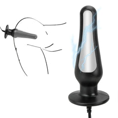 Electric Shock Penis Plug and Cock Ring Stimulator | Estim Electrostimulation Anal Plug BDSM Electrosex Toy for Couples 18+ - Passion Pulse Adult