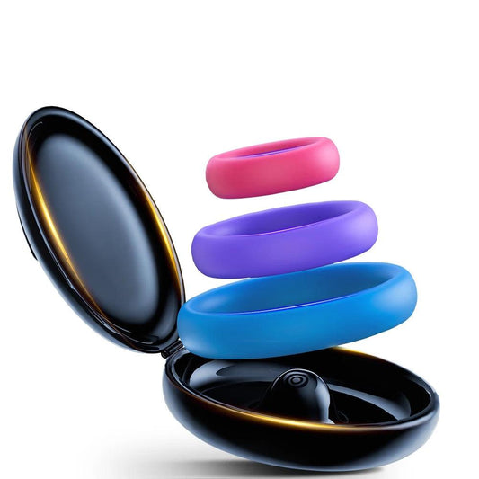 3Pcs Penis Ring Set – Delay Ejaculation & Enhance Erection - Passion Pulse Adult