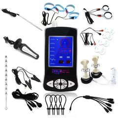 Electric Shock Penis Plug and Cock Ring Stimulator | Estim Electrostimulation Anal Plug BDSM Electrosex Toy for Couples 18+ - Passion Pulse Adult