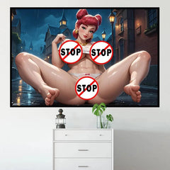 High-Definition Canvas Poster – Sexy Cartoon Decorative Wall Art for Living Room or Home Decor (Unframed) - Passion Pulse Adult