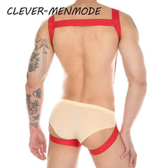 Men's Sexy Adult Penis Hole One-Piece Harness – BDSM Restraint & Dick Ring Underwear - Passion Pulse Adult