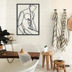 Abstract Line Metal Wall Art – Stylish Home Décor Choice - Passion Pulse Adult