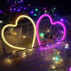 Heart-Shaped LED Neon Light – Wall Mounted Night Light for Valentine's Day & Home Decor - Passion Pulse Adult