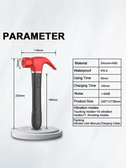 Hammer Suction Disc Vibrator – Multi-Zone Pleasure Device with Licking, Suction & Telescopic Thrusting - Passion Pulse Adult