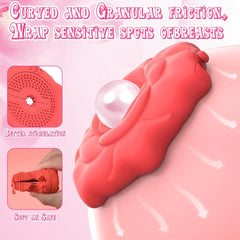 Rose Vibrators – App-Controlled Nipple Clamps for Women | Wireless Couples Toy with 9 Modes - Passion Pulse Adult