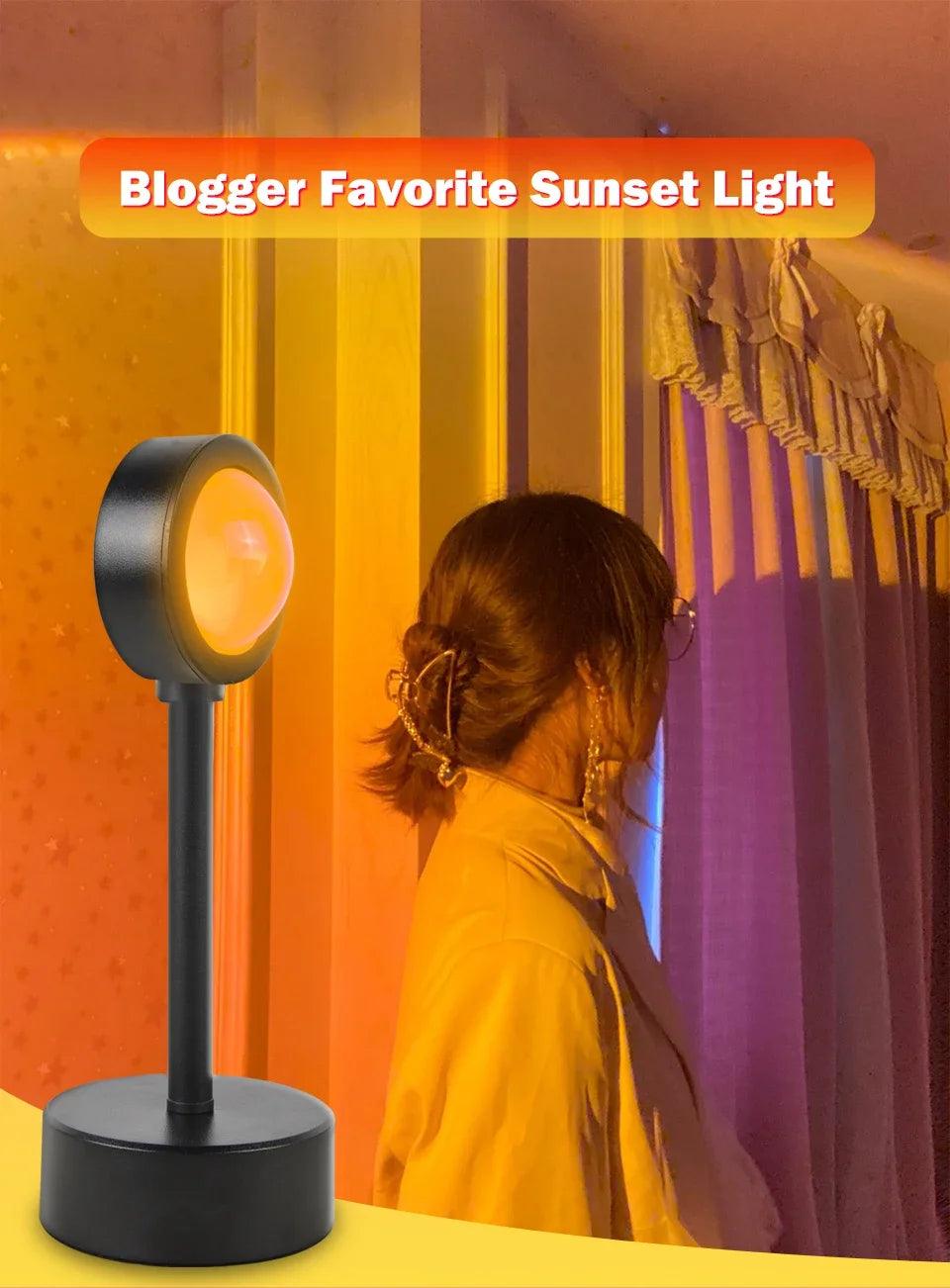 Mini USB Sunset Projector Light – Create Stunning Atmospheres - Passion Pulse Adult